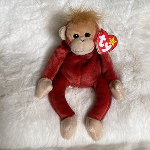 Vintage 1999 Retired TY Beanie Baby Schweetheart Orangutan stuffed animal w Tag